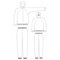 Костюм (куртка+брюки) для чистых помещений М-147