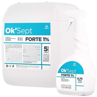 Средство дезинфицирующее с моющим действием Ok’Sept® forte – 1%
